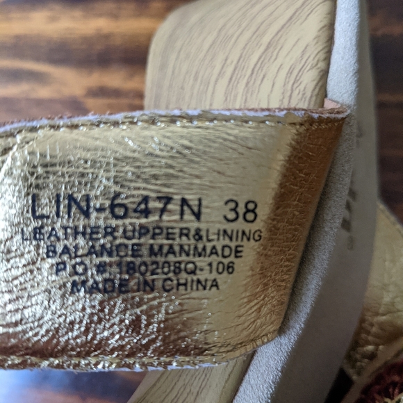 Alegria Floral Embroidered Sandals - Tan and Multicolor - Picture 6 of 7